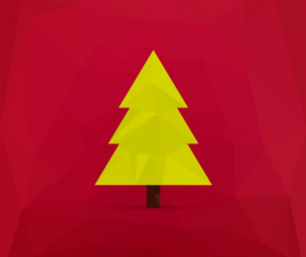 Simple christmas tree  vector