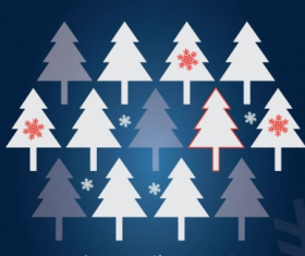 Christmas tree free vector