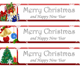Christmas greeting banner  vector