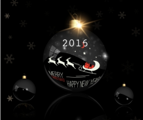 2016 christmas ball vector material