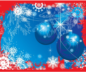 Christmas ball blue graphic vector