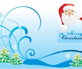 Christmas santa with abstract background vector