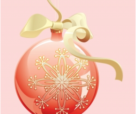 Christmas baubles shiny vector