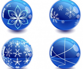 Christmas crystal ball  vector