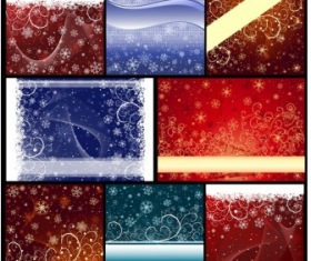 snowflake christmas background vector