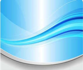 Wave Backgrounds blue vector