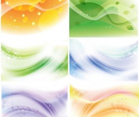 beautiful abstract backgrounds vector set