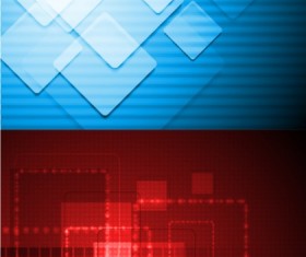 Fashion colorful technology background vector