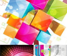 Colorful 3D background vector