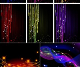 Starlit sky background vector