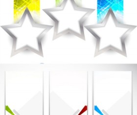 Fashion banner with stars vector