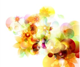 Creative colorful floral background art vector