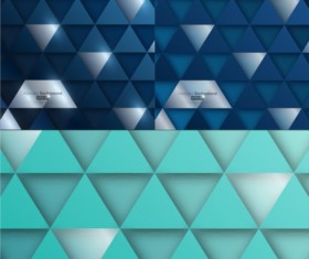 Fashion triangular texture background vector