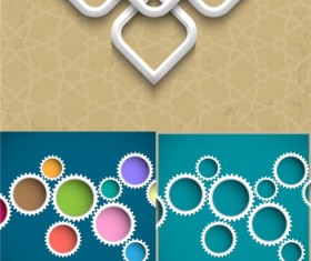 Creative Circle with modern background vector