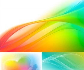 Colorful fresh background vector material