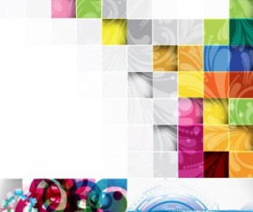 Abstract with tech backgrounds vector