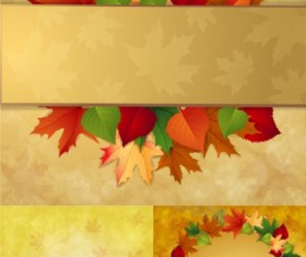 charm autumn background vectors material