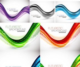 Dynamic elements background vector set