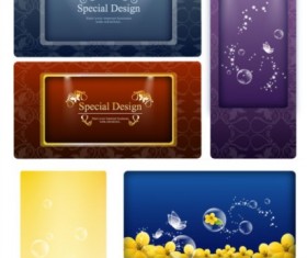 Spotlight with ornate cards vector