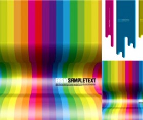 Colored drop backgrounds vector