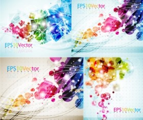 Exquisite abstract art background vector