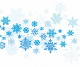 christmas blue snowflake background vector