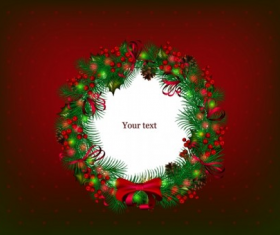 beautiful christmas baubles frame vector