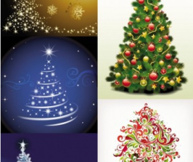 Exquisite christmas tree vectors
