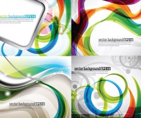 Dynamic colorful streamline background shiny vector