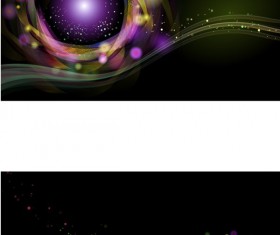 Colorful sky background vector set