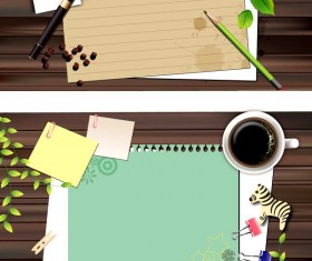Desktop paper background vector