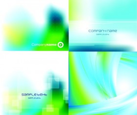 Colorful blurs background vector set