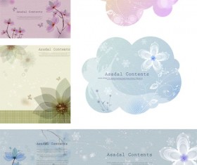 Elegant flower dream background vector