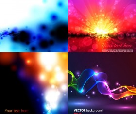 Colorful dynamic blurs background vector