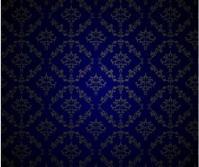 Blue damask backgrounds art vectors