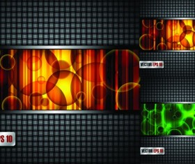 Circular bubble with weave backgrounds vector