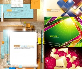 3D abstract background art vector