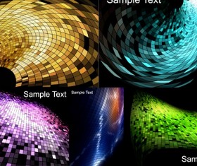 Different mosaic background vector