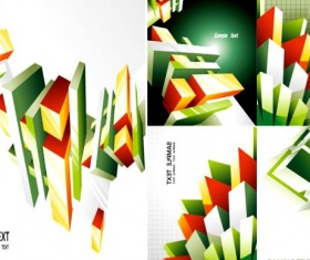 3D green background shiny vector