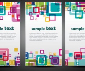 Colorful gorgeous cards vector design