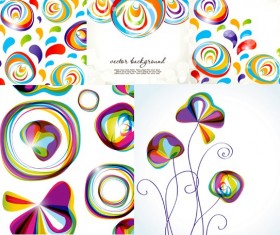 Cute abstract graphics background vector