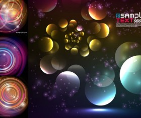 Colorful circle backgrounds vector