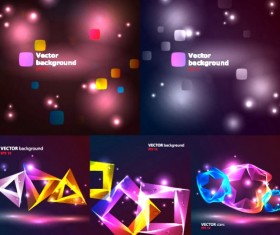 Light colorful graphics background vector