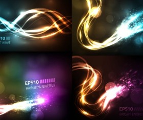 Synamic light wave background vector material