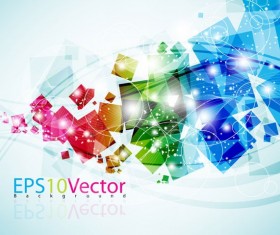 Colorful dynamic graphic background vector