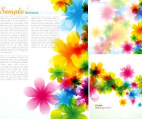 Colorful flower beautiful background vector