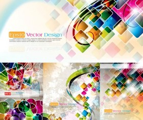 Beautiful dynamic geometric background vector design