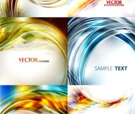 Set of dynamic glare background vector