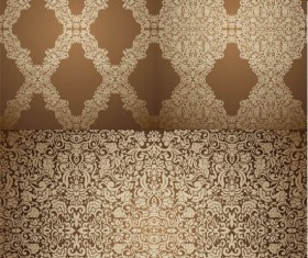 Damask art pattern vectors