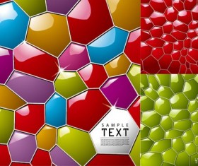 Glowing colorful honeycomb background vector